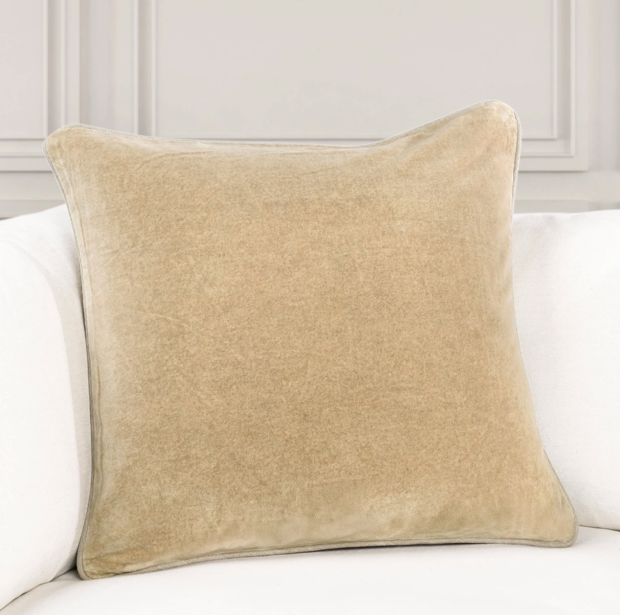 Wheat Heirloom Velvet Pillow