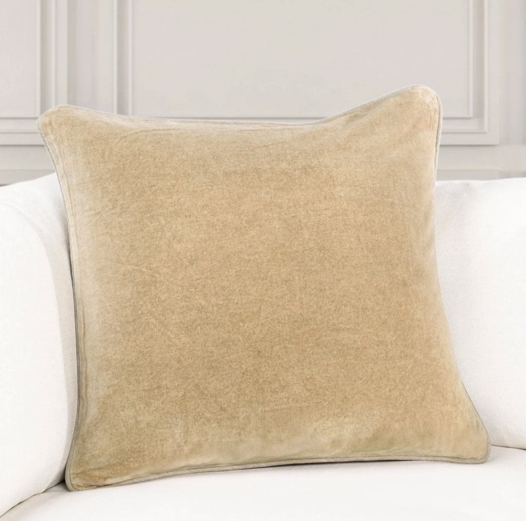 Wheat Heirloom Velvet Pillow
