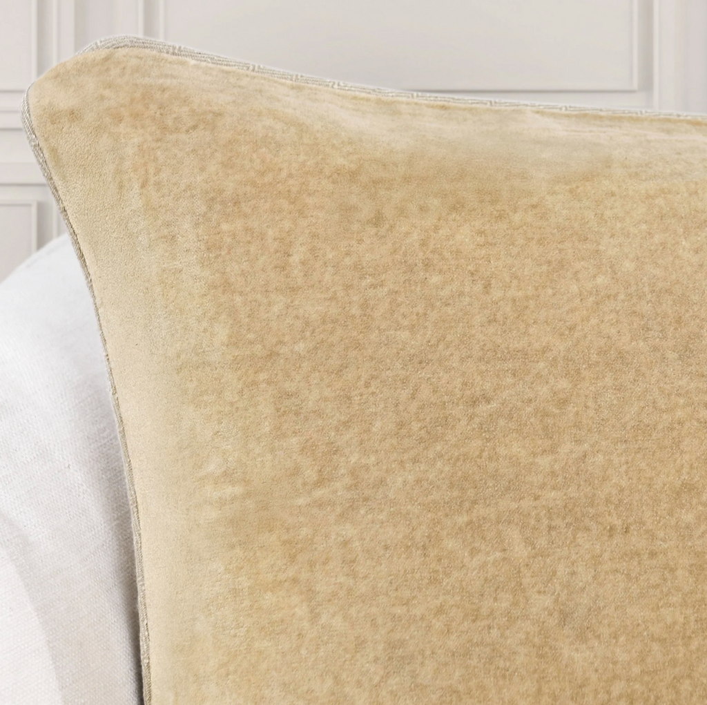 Wheat Heirloom Velvet Pillow