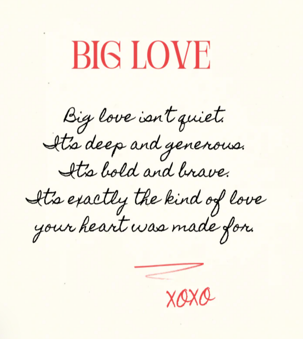 BIG LOVE Long Pav Heart Necklace