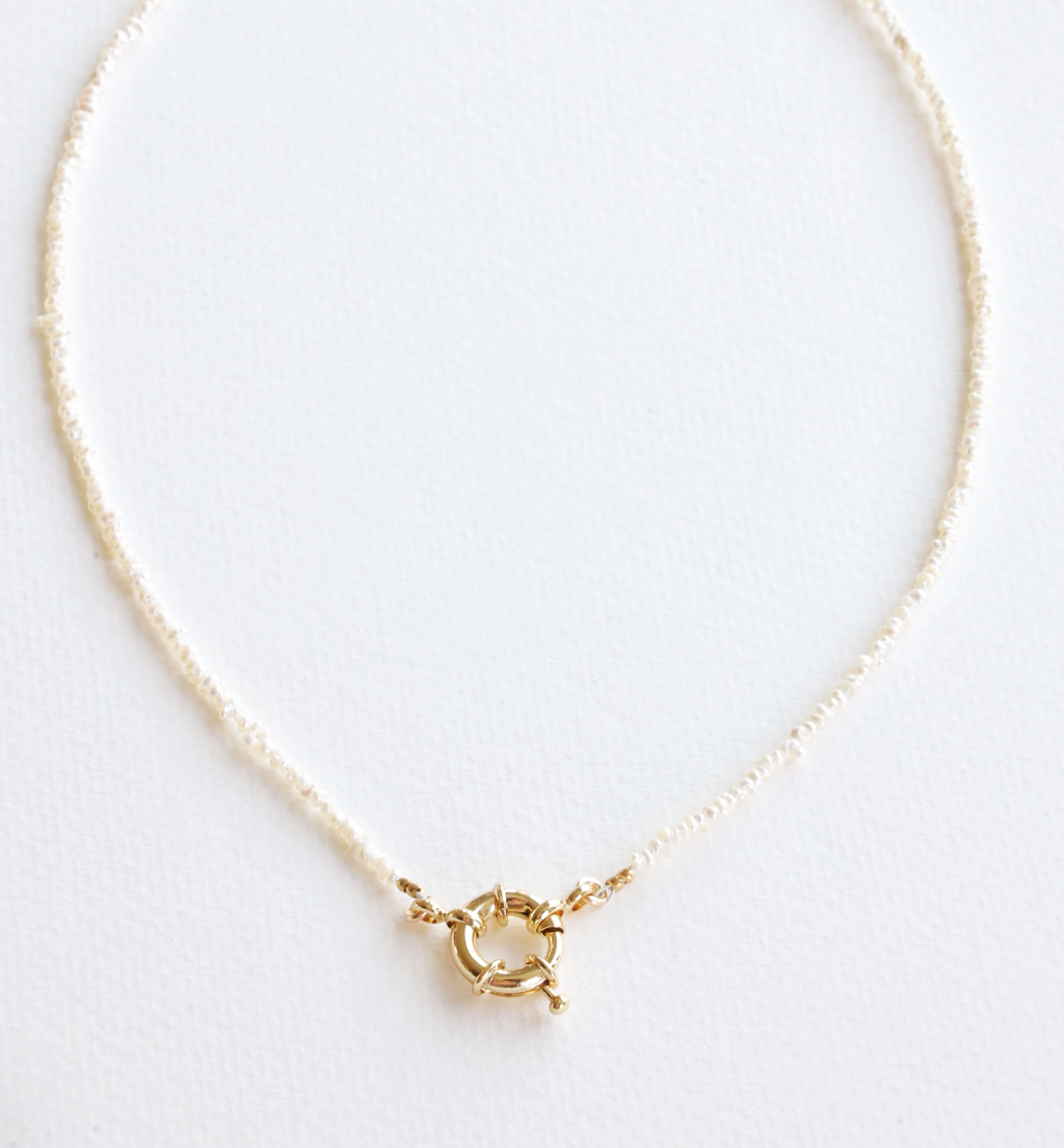 Sailor Clasp Pearl Necklace