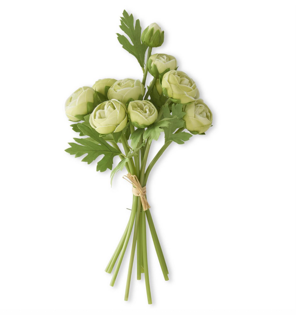Green Real Touch Ranunculus Bundle