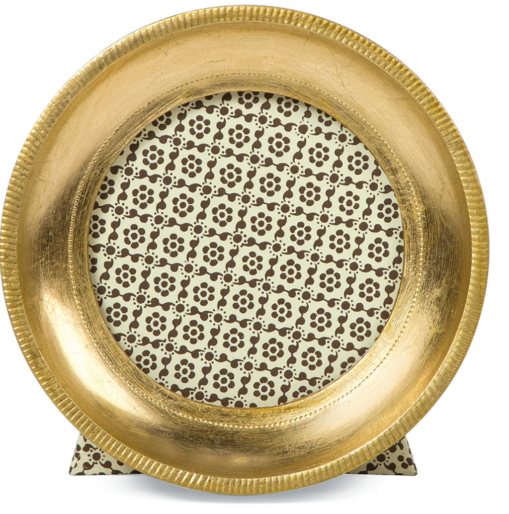 Round Gold Leaf Florentine Frame