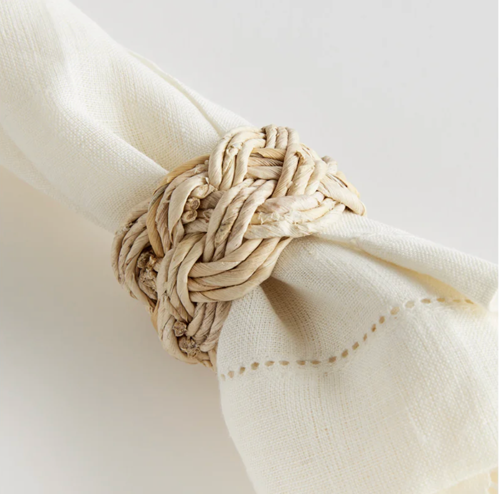 Abaca French Braided Napkin Ring
