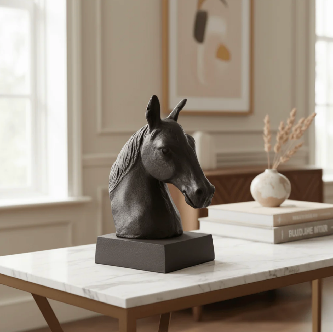 Horse Head Sculpture