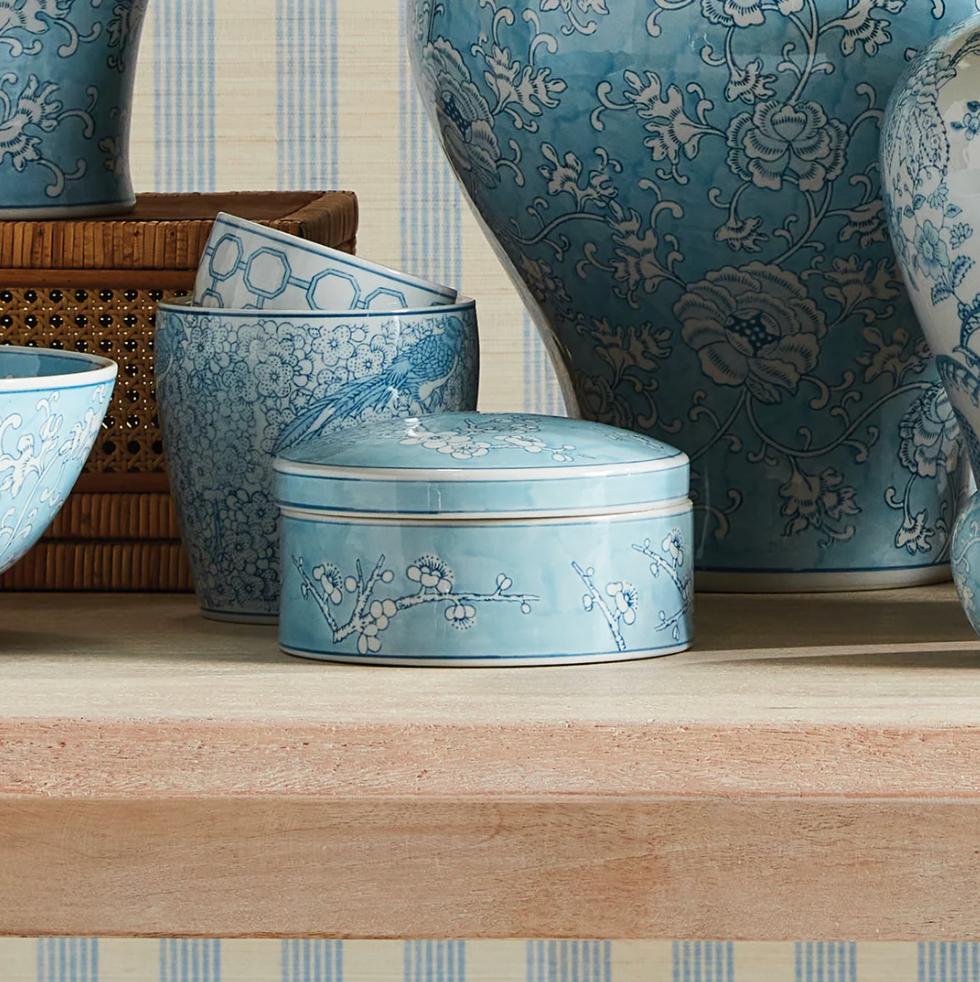 Monarch Empress Round Lidded Catchall Box