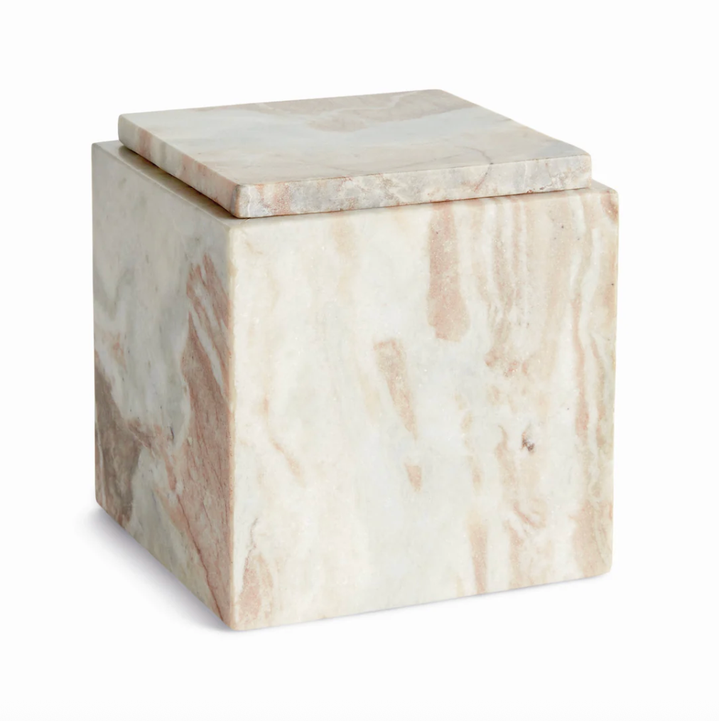 Tall Jaqueline Marble Lidded Box