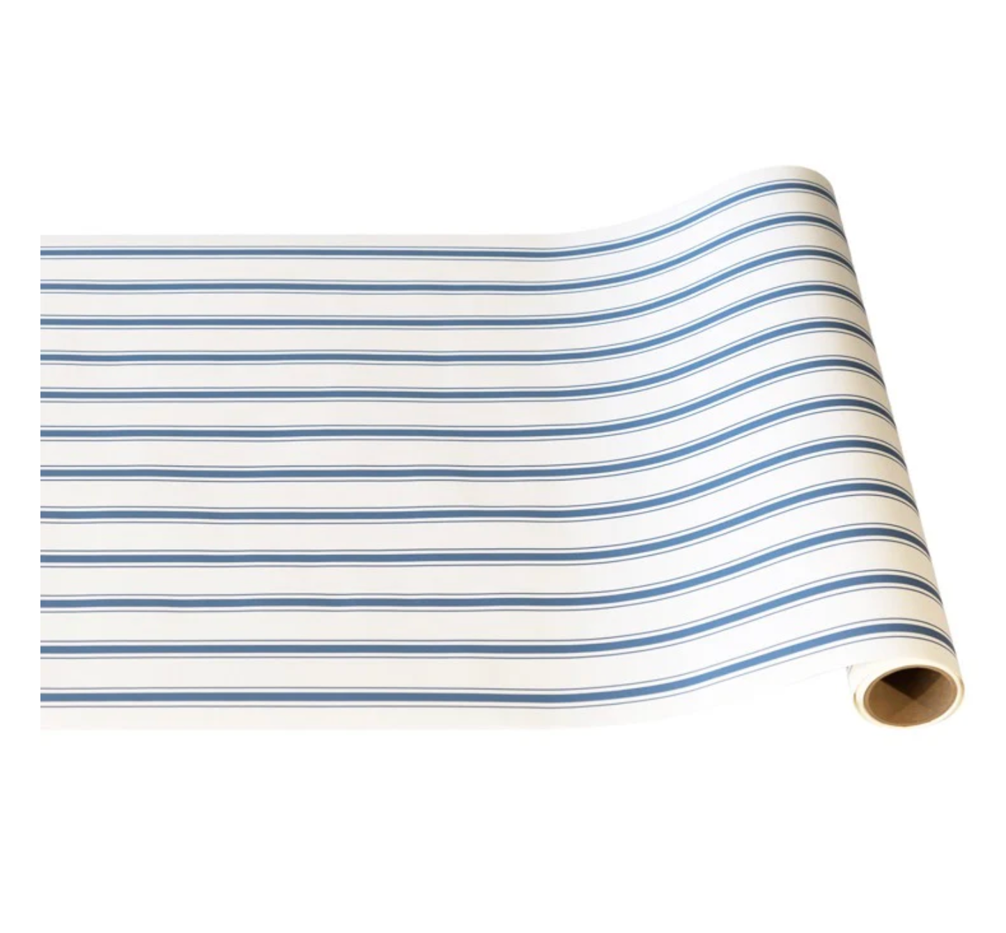 Cornflower Blue Linen Stripe Runner