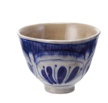 Blue & White Crackle Teacup Bowl