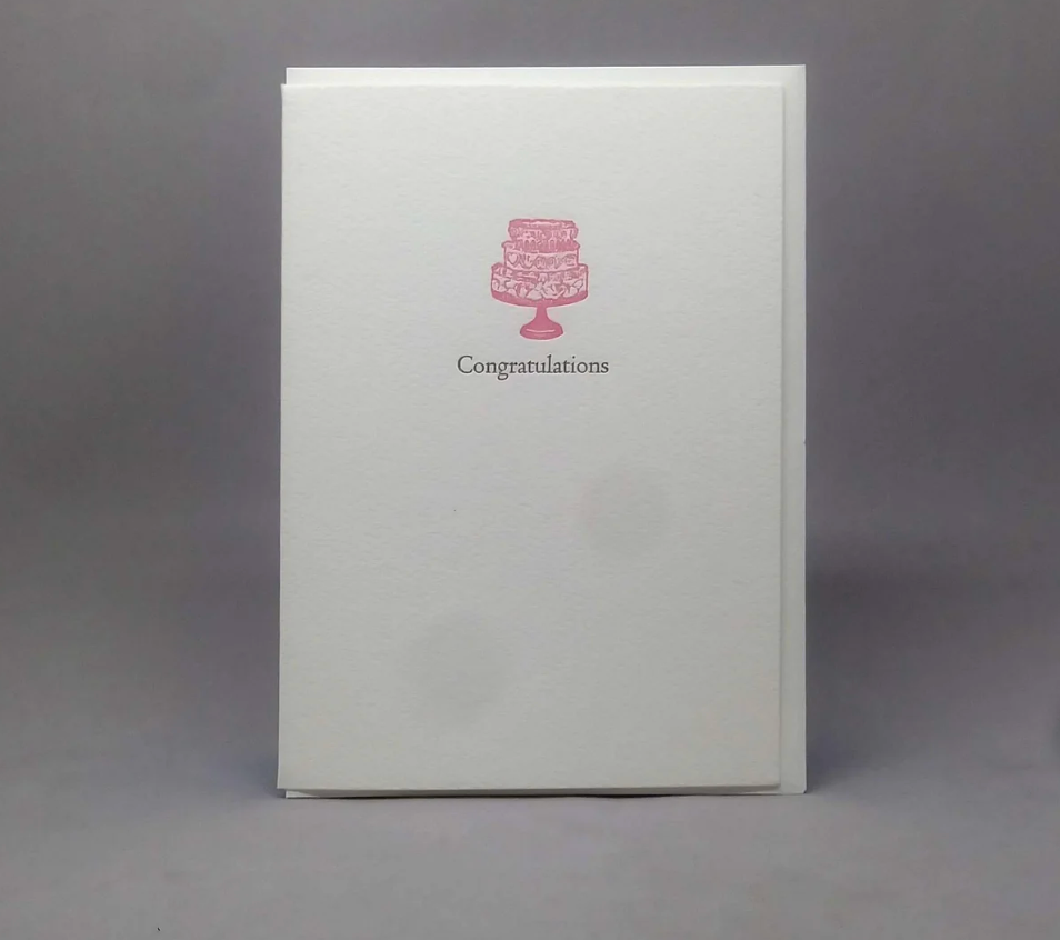 Wedding Cake Congratulations Boxed Cards