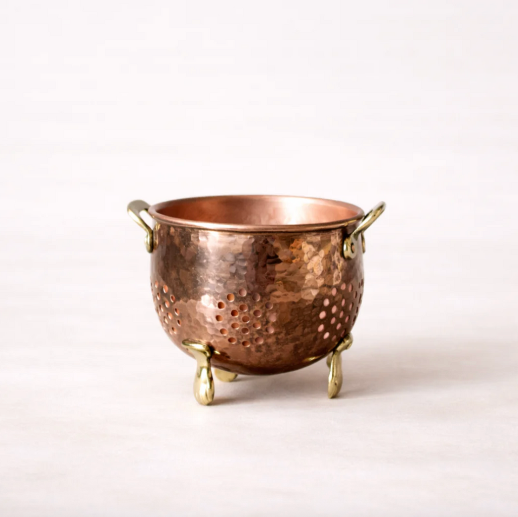 Copper Hammered Strainer