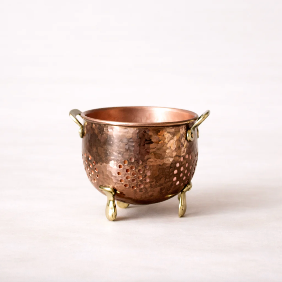 Copper Hammered Strainer