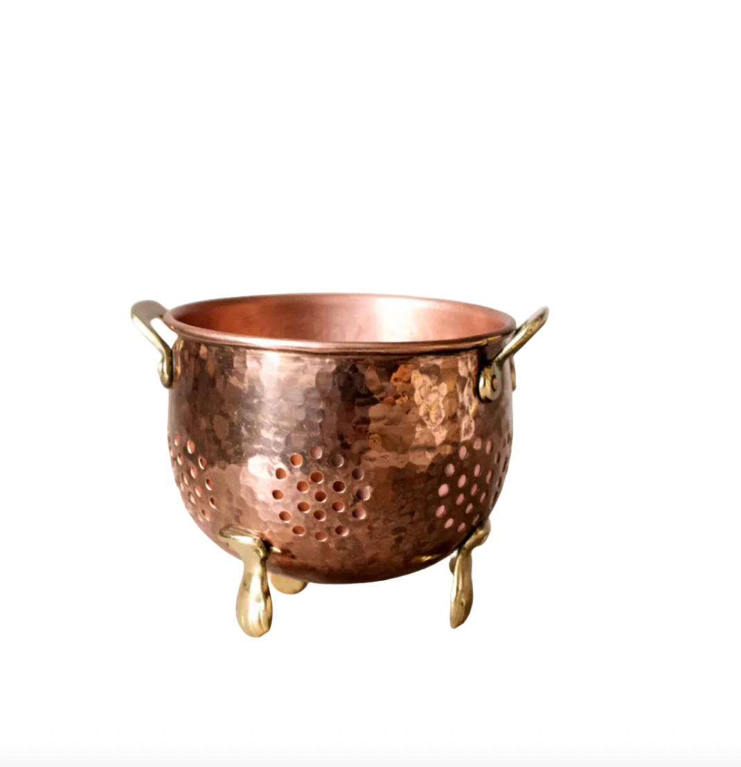 Copper Hammered Strainer