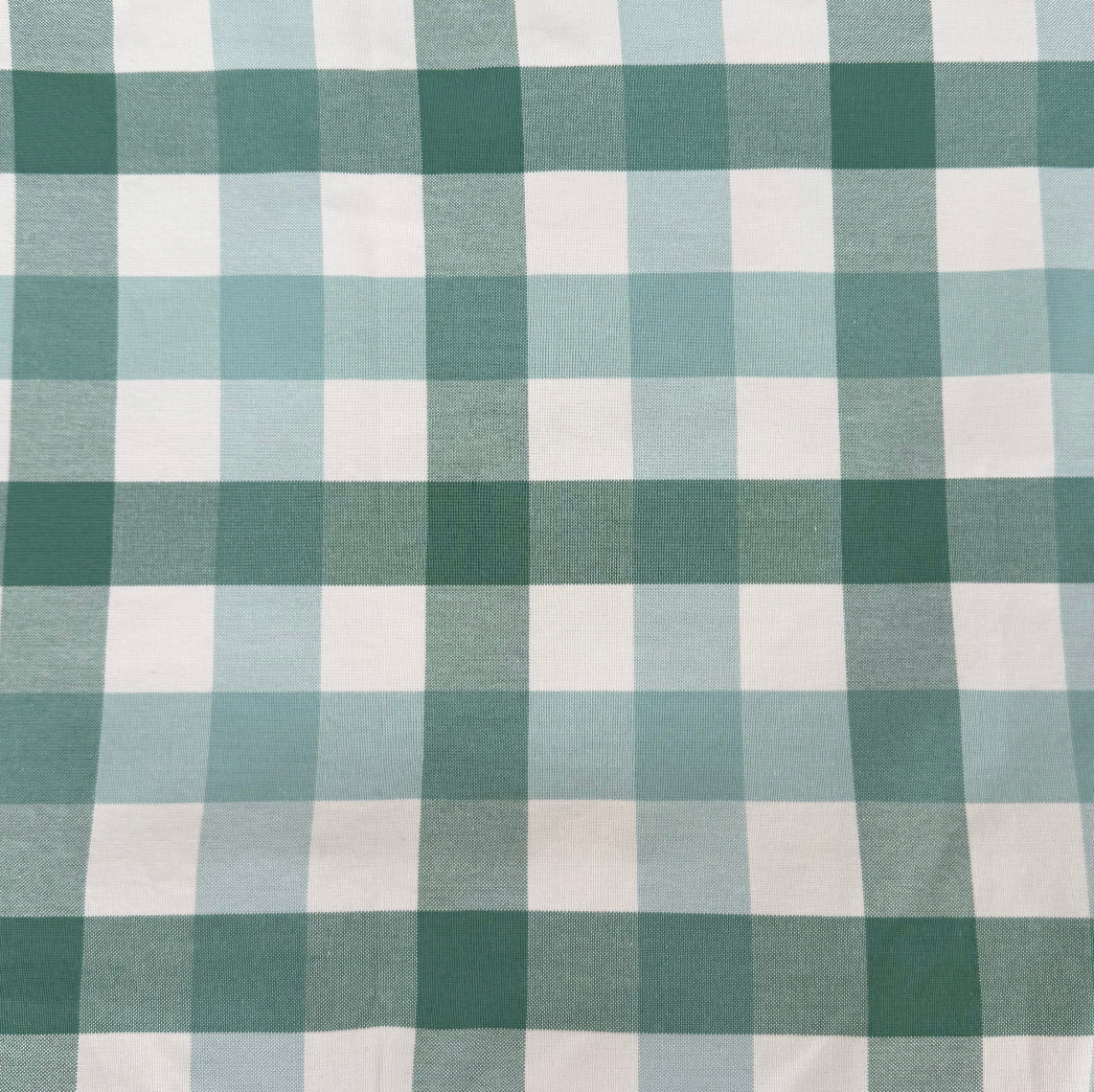 Anna French Saybrook Green Check Pillow