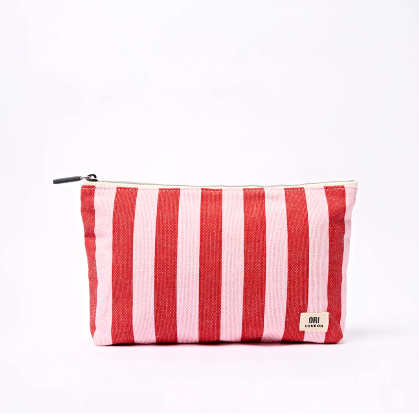 Maida Vale Pouch in Strawberry Stripe