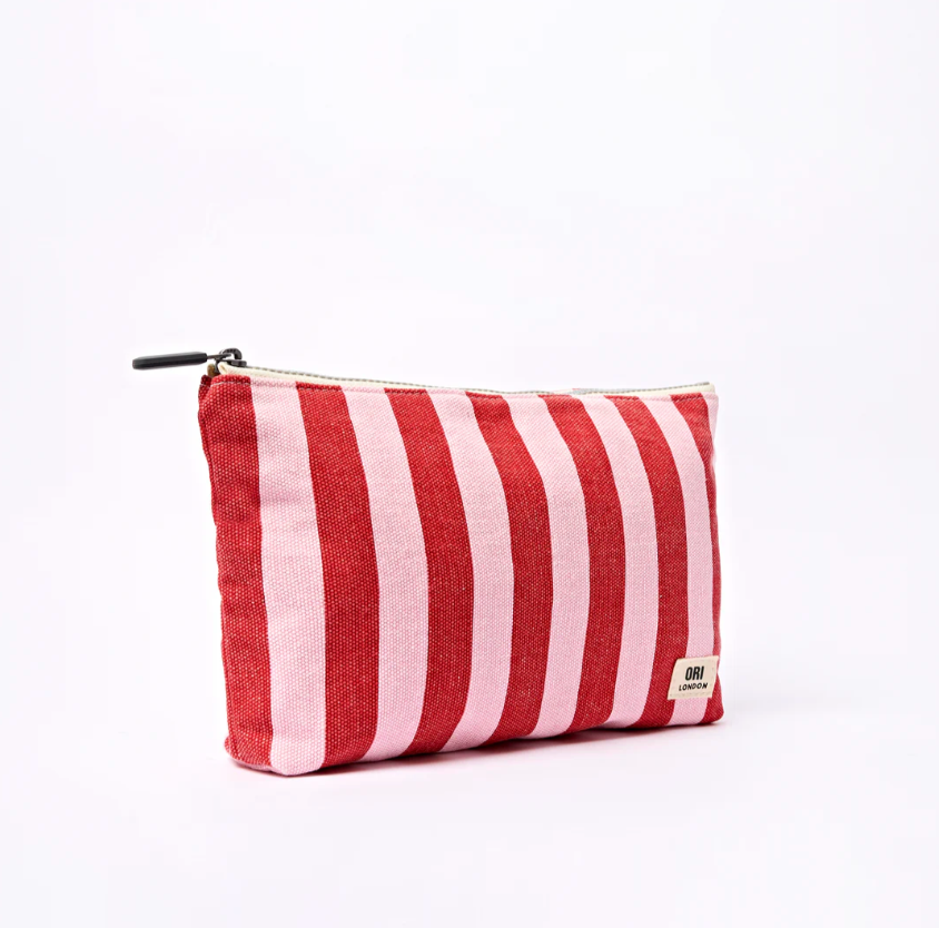 Maida Vale Pouch in Strawberry Stripe