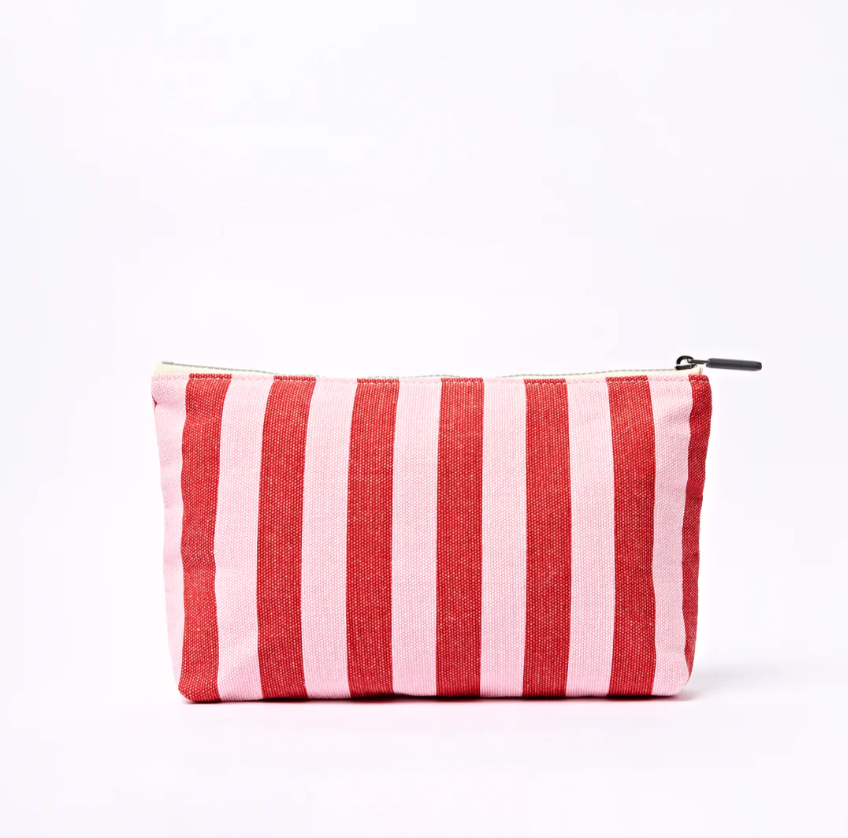 Maida Vale Pouch in Strawberry Stripe