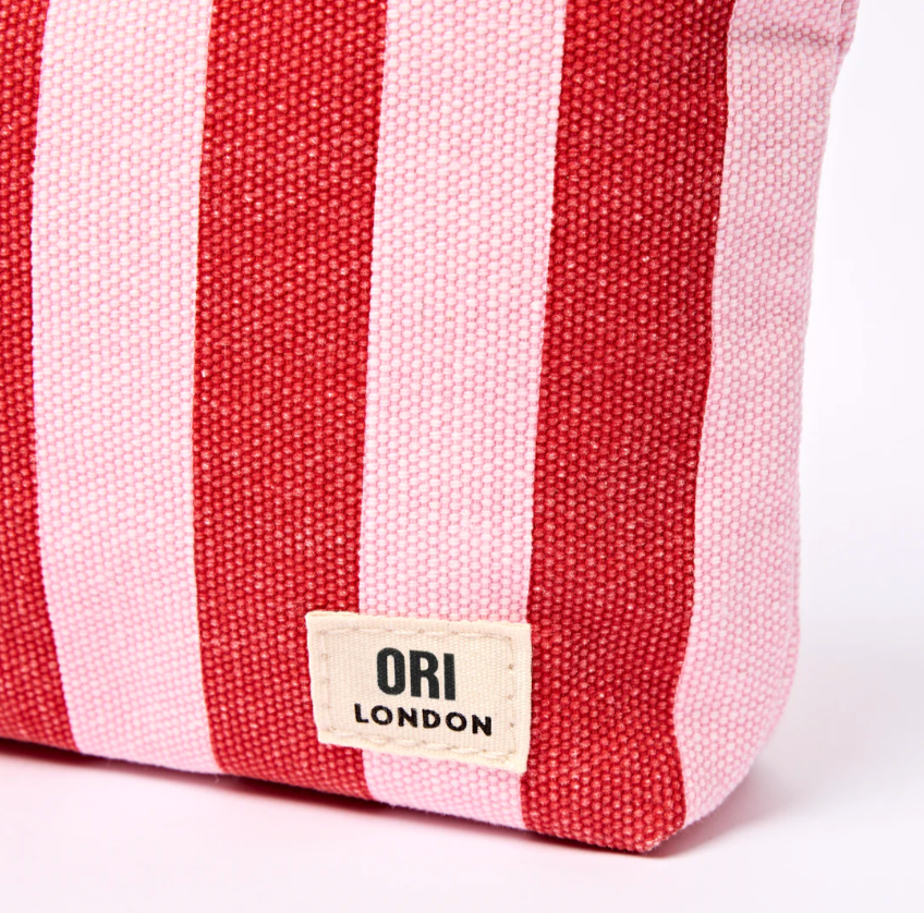 Maida Vale Pouch in Strawberry Stripe