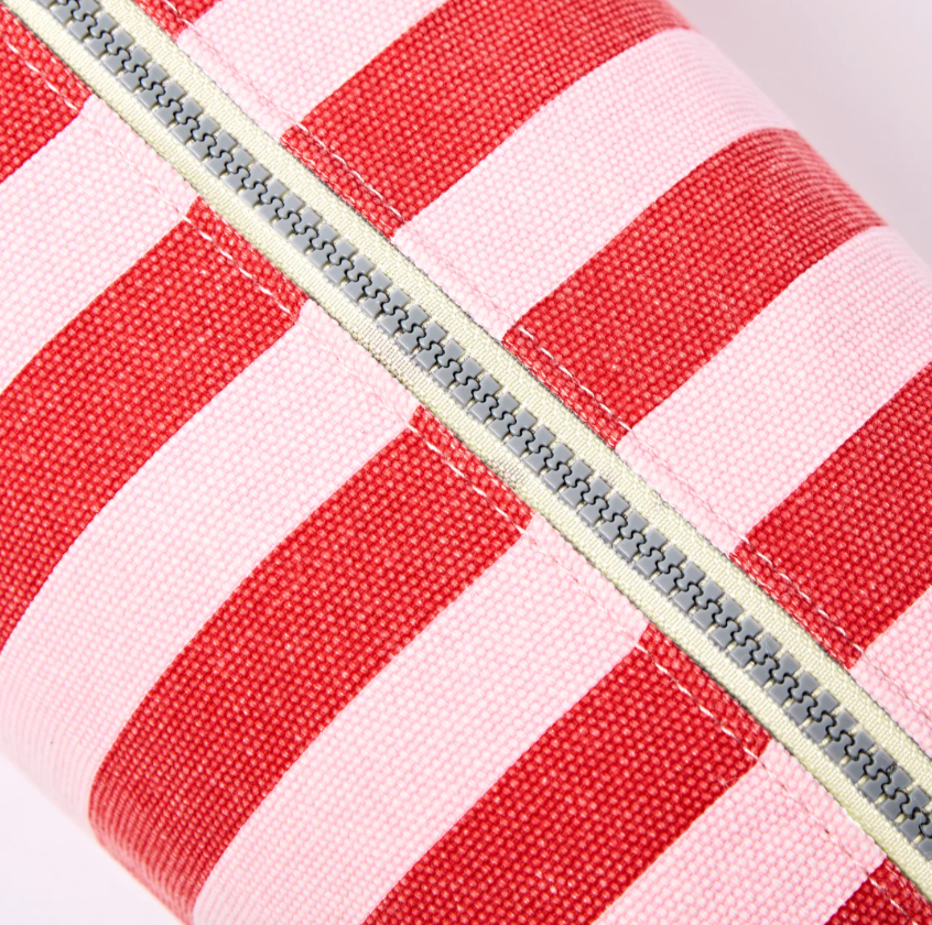 Mayfair Wash Bag in Strawberry Stripe