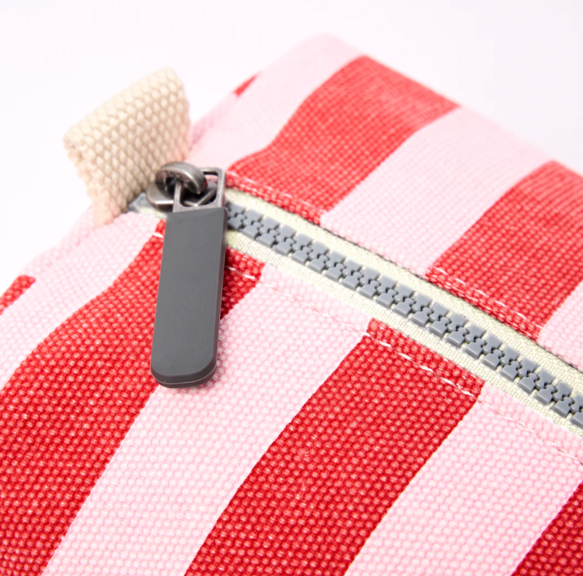 Mayfair Wash Bag in Strawberry Stripe