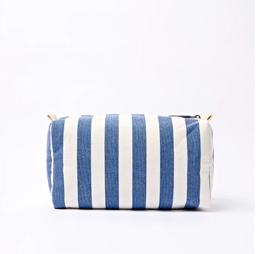 Mayfair Wash Bag in Denim Stripe