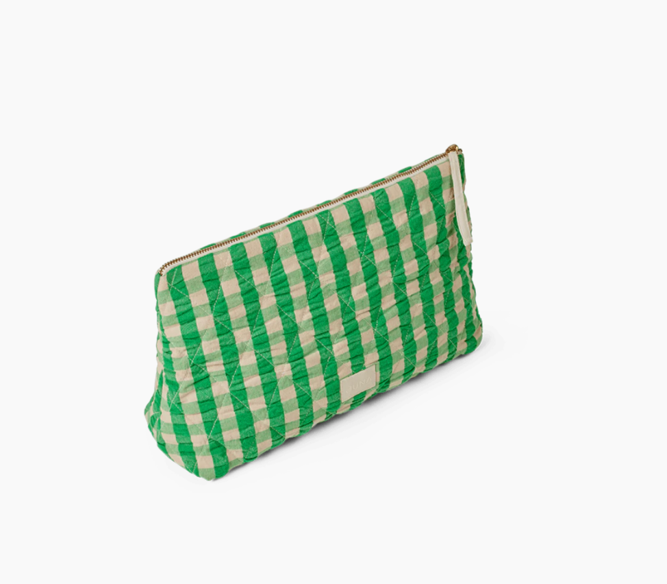 Nola Gingham Makeup Bag