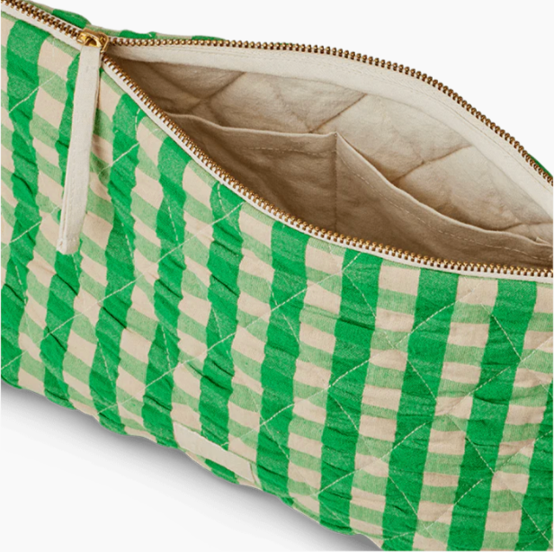 Nola Gingham Makeup Bag