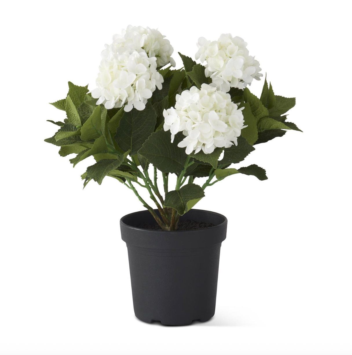 Bloom White Faux Potted Hydrangea