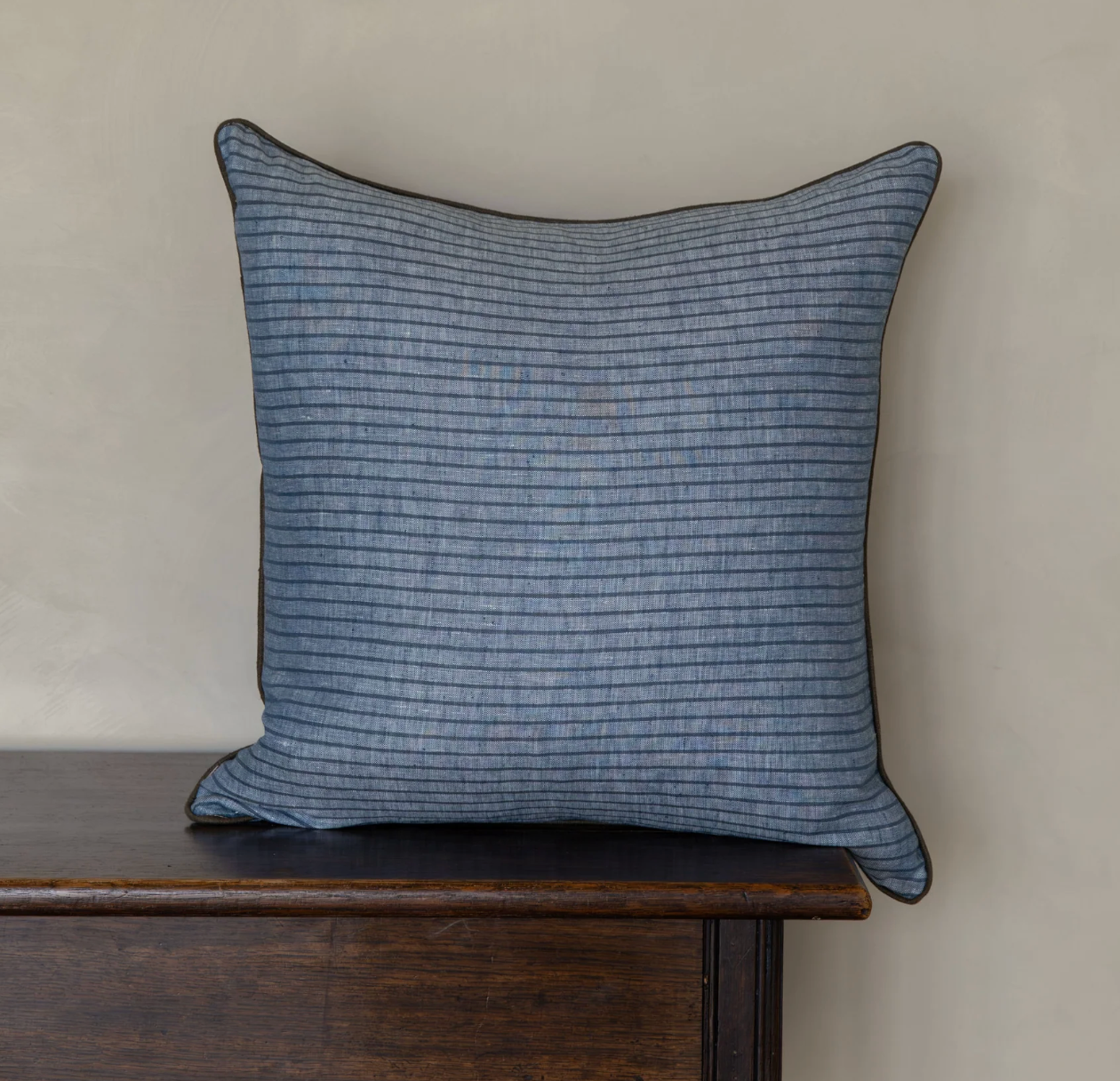 Weathered Blue Stripe Pillow
