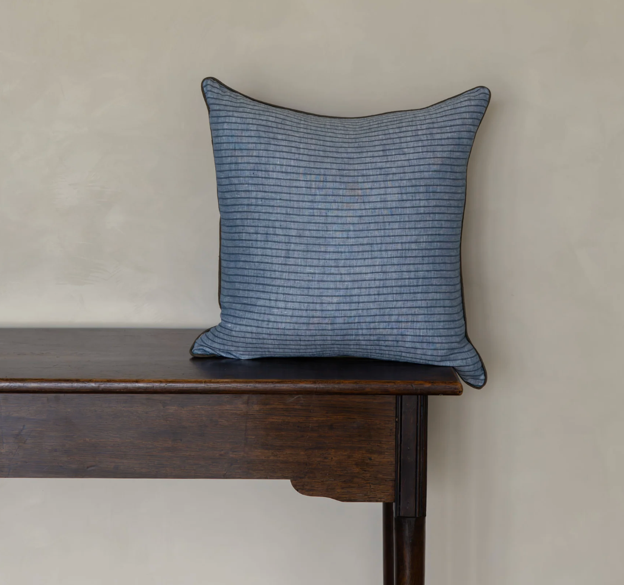 Weathered Blue Stripe Pillow