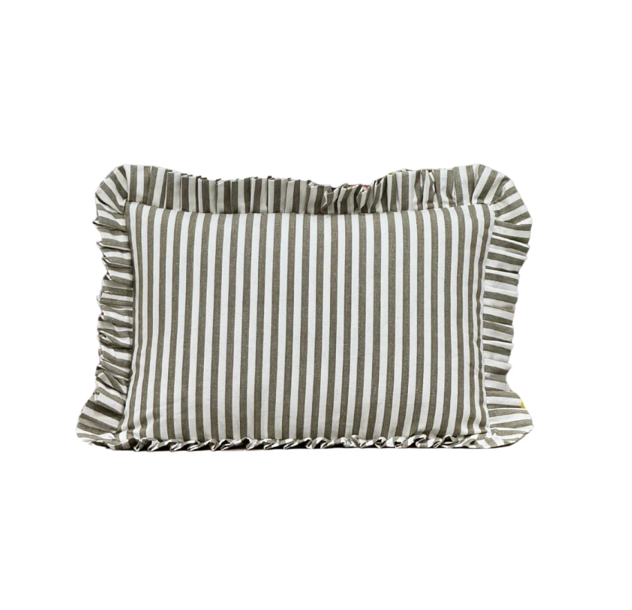 Ruffle Lumbar Pillow