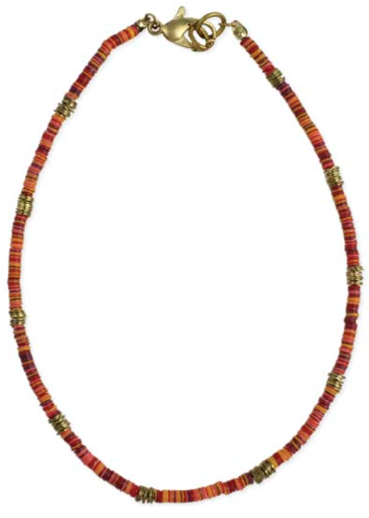 Sequin Heishi Festival Anklet