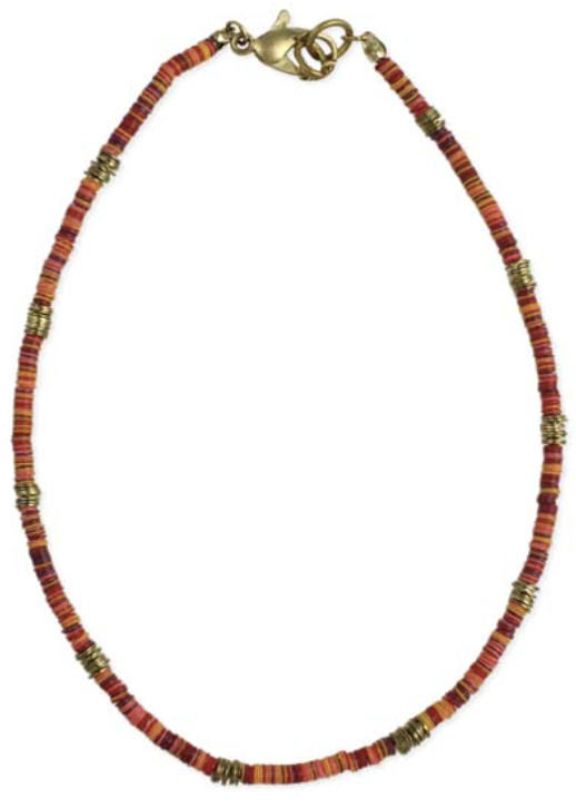 Sequin Heishi Festival Anklet