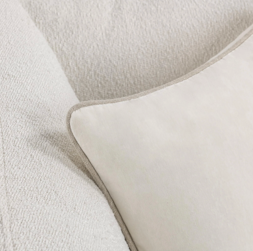 Ivory Heirloom Velvet Pillow