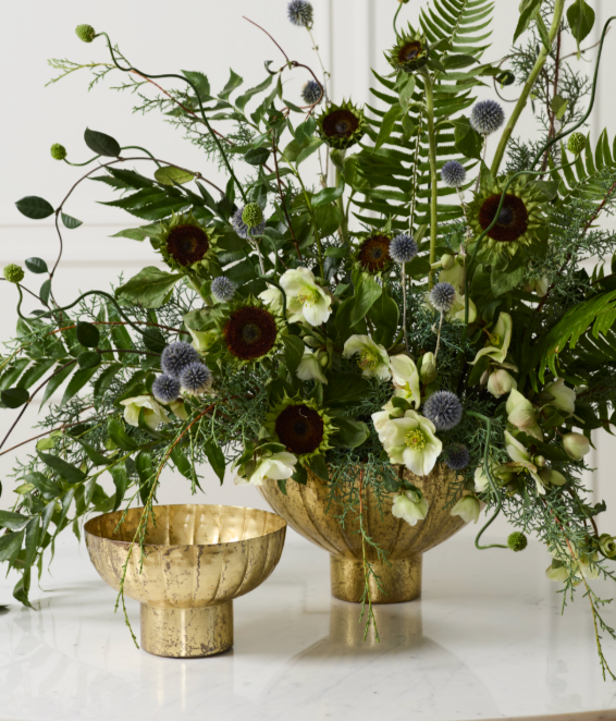 Golden Shine Footed Bowl