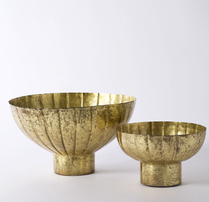 Golden Shine Footed Bowl