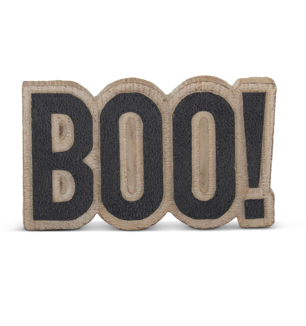 BOO Cutout Tabletop Sign