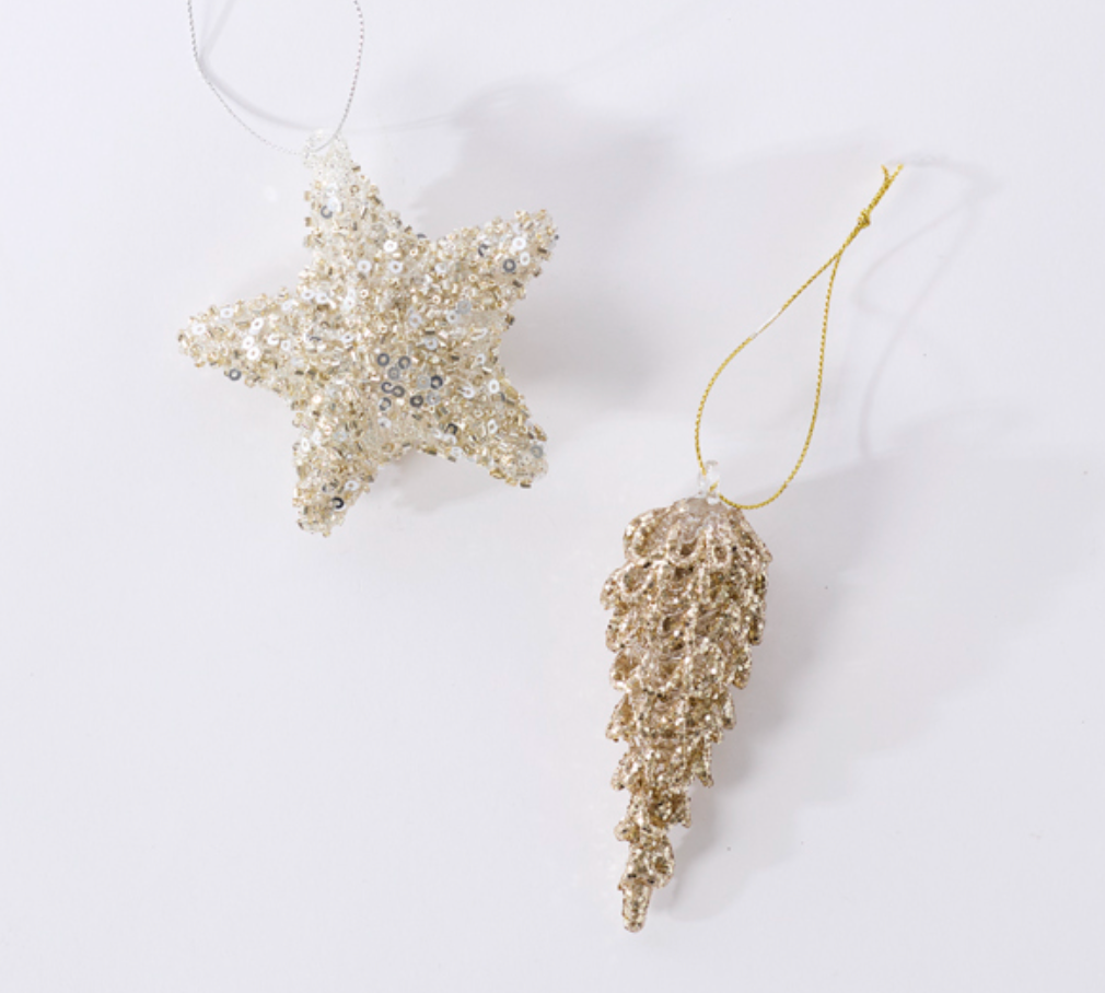 Twinkling Pinecone Ornament