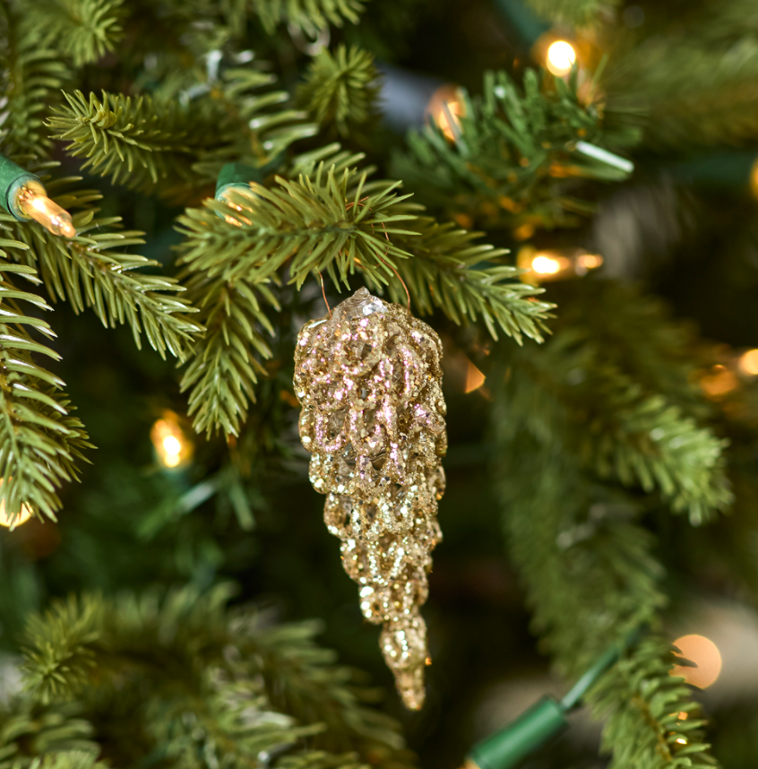 Twinkling Pinecone Ornament