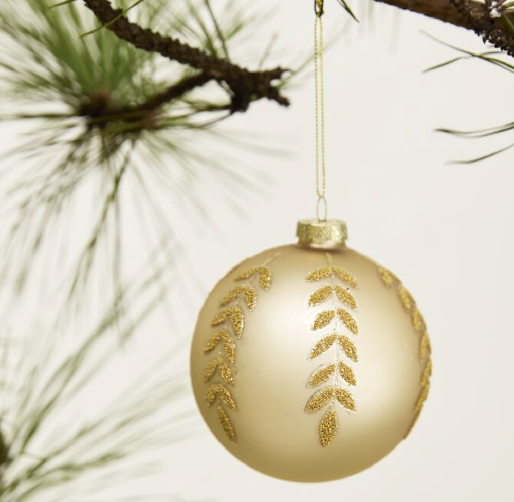 Beaded Leaf Ornament