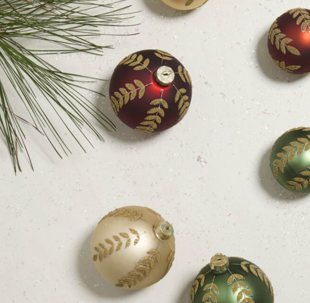 Beaded Leaf Ornament