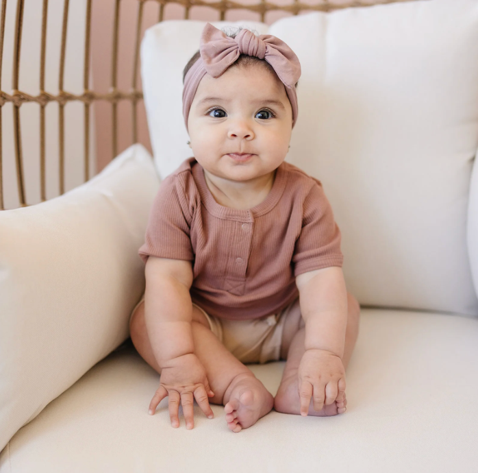 Dusty Rose Bamboo Head Wrap