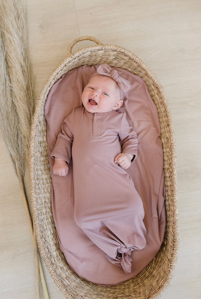 Dusty Rose Bamboo Knot Gown