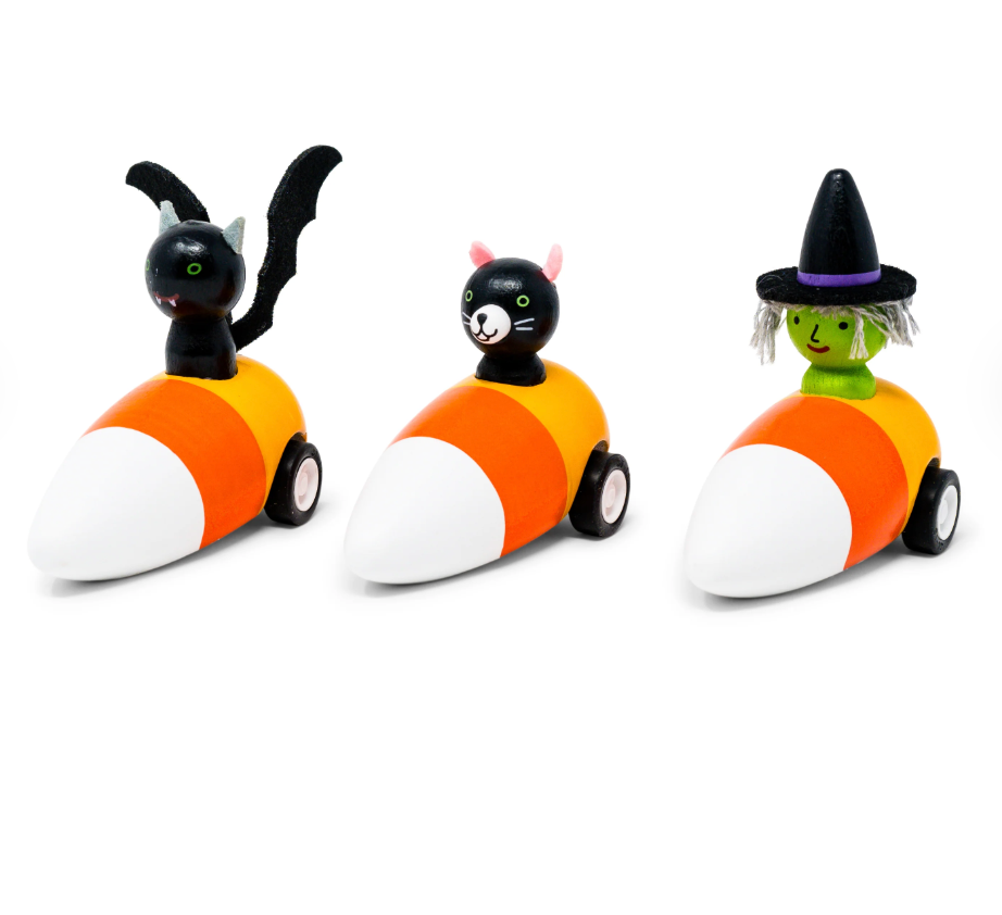 Spooky Pullback Candy Corn Cars