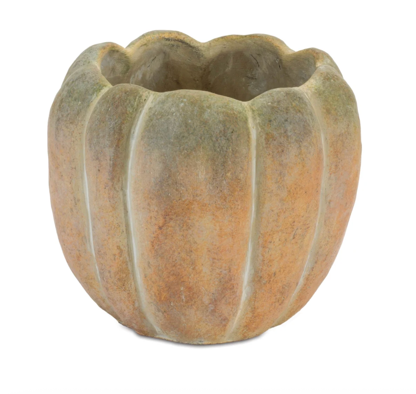 Weathered Pumpkin Container