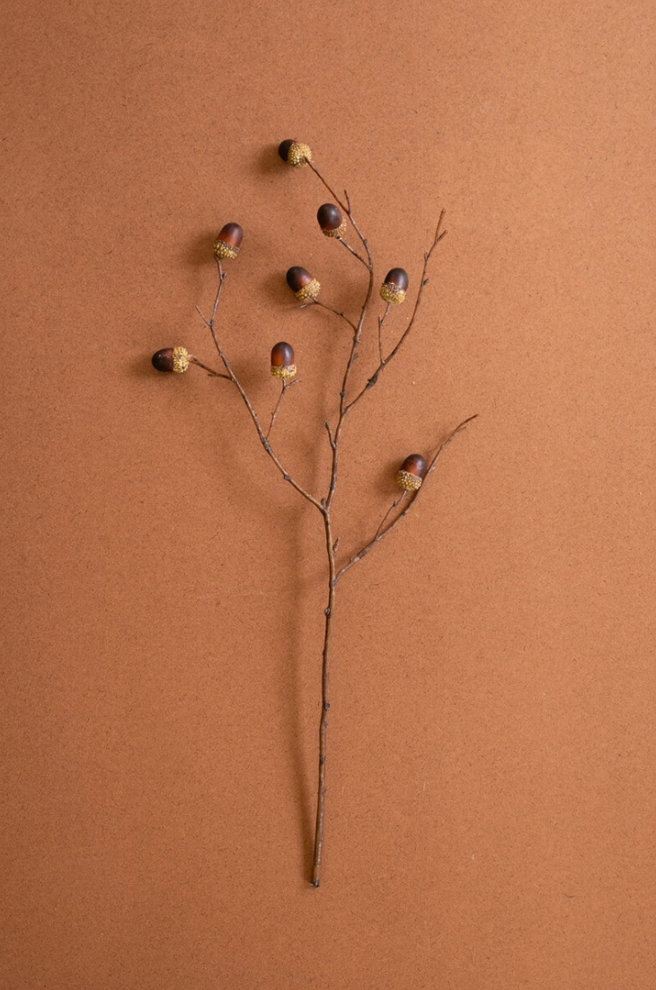 Artificial Acorn Spray