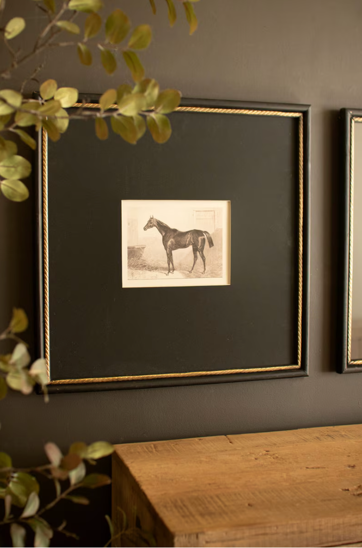 Framed Horse Print