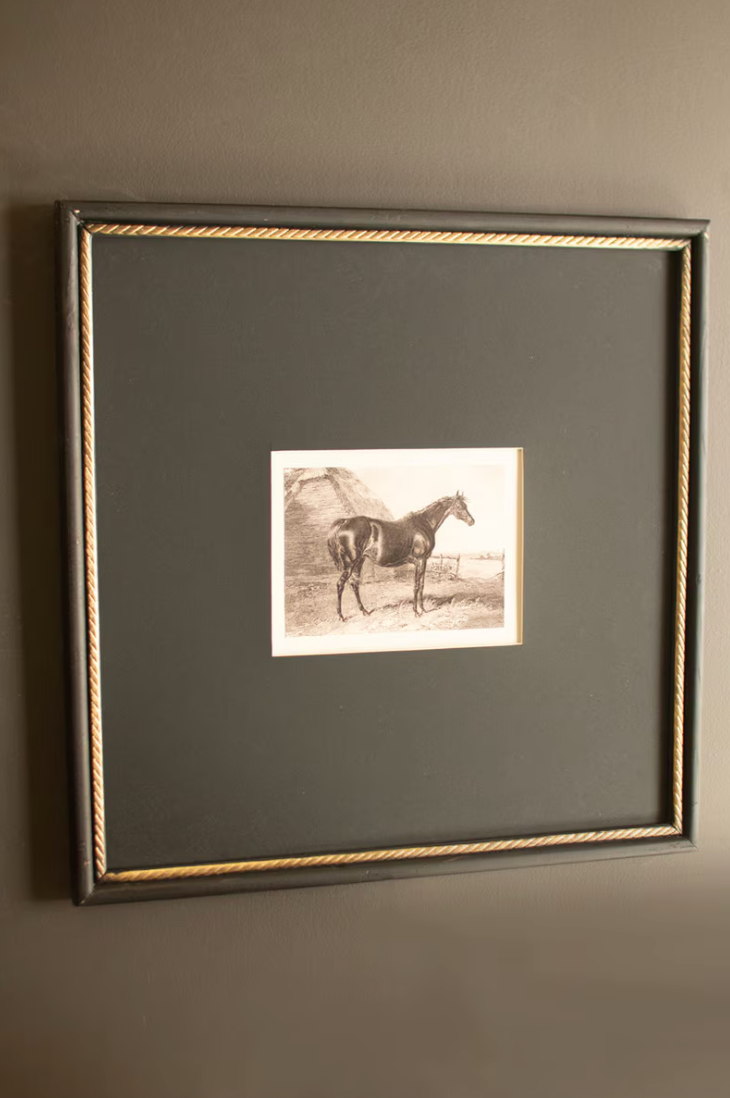 Framed Horse Print