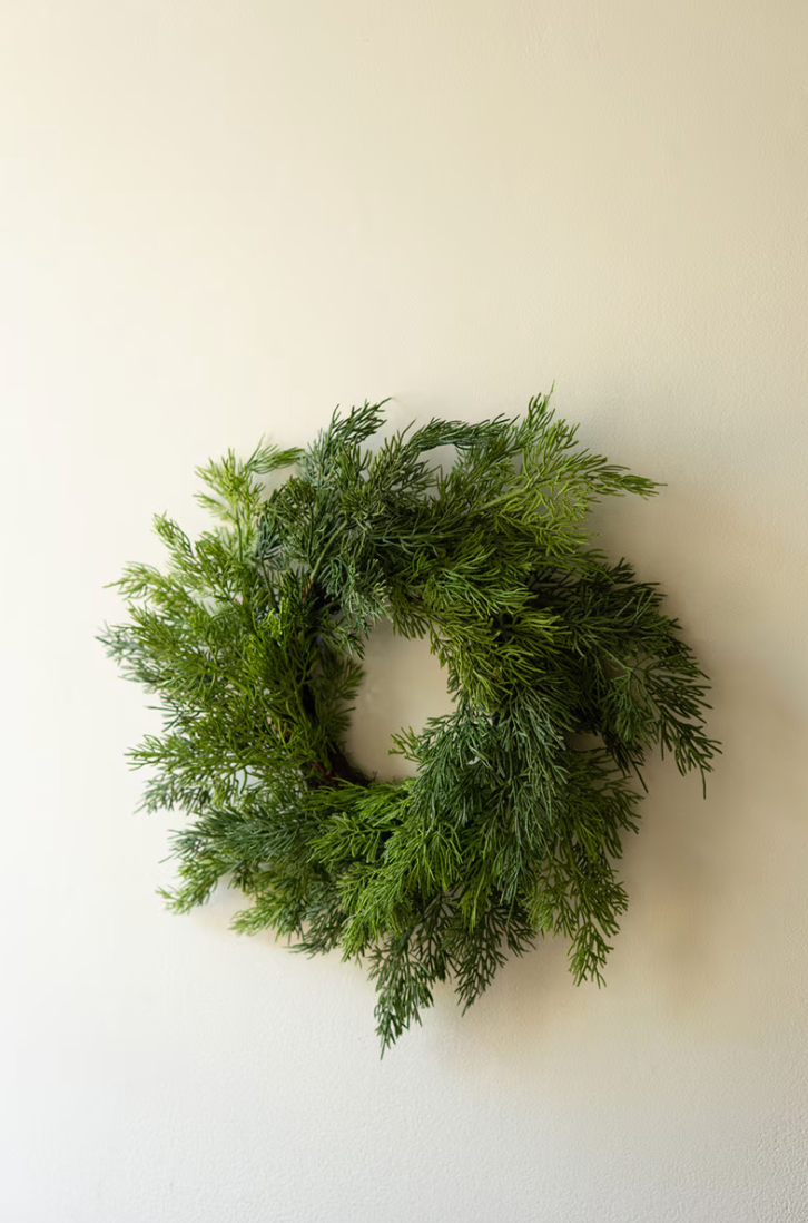 Artificial Cedar Wreath