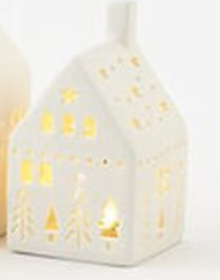 Lighted Silhouette House